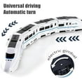 thumbnail image 4 of Smart Chain Train Toy - Electric Train Toy with Flashing Lights, Smart Chain Train Kids Toy Model Kit Electric High Speed Bullet, Fun Learning Game with Lights and Sounds (Three Sections), 4 of 8