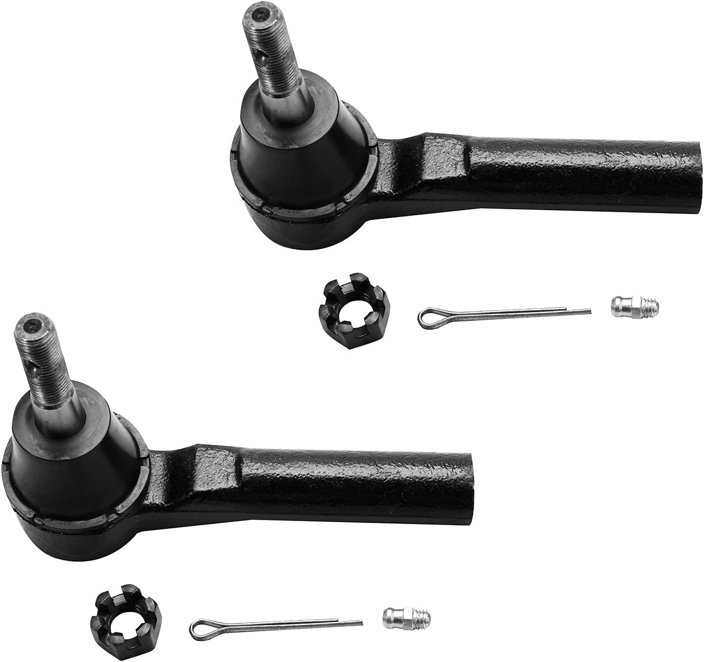 Detroit Axle - Front Struts & Coil Springs Sway Bar Links Outer Inner Tie Rods Boots Replacement for 2012-2017 Jeep Patriot Compass - 10pc Set