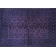 thumbnail image 1 of Ahgly Company Machine Washable Indoor Rectangle Persian Blue Traditional Area Rugs, 6' x 9', 1 of 4