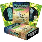 AQUARIUS Rick and Morty Playing Cards – Rick and Morty Themed Deck of Cards for Your Favorite Card Games - Officially Licensed Rick and Morty Merchandise & Collectibles, Green, 2.5 x 3.5