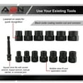 thumbnail image 7 of ABN Bolt Remover and Extractor Socket Set - 14pc Stripped Screw Remover Tools, 7 of 7