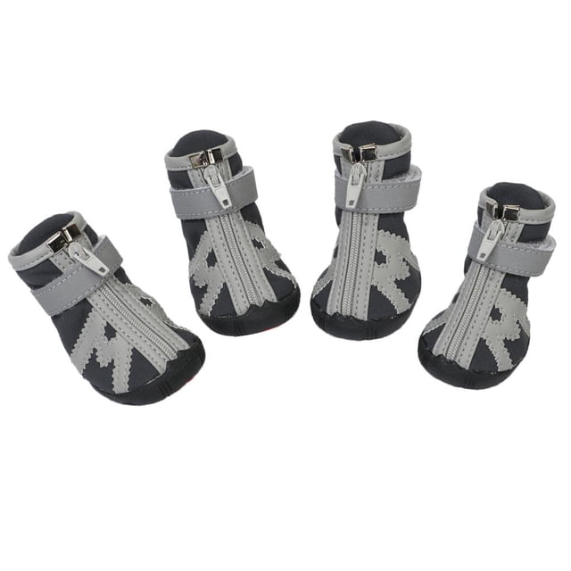 ligeros para perros, botas de goma antideslizantes, antideslizantes cálidos para exteriores 3 negro Gloria Zapatos de lluvia impermeables para mascotas