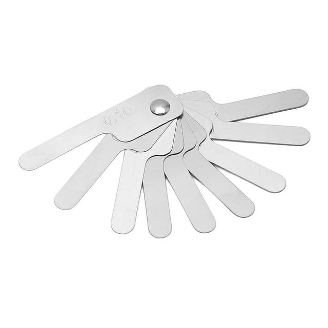 9 Pcs Set Dental Feeler Gauge High Accuracy Flexible Tooth Gap Measuring Ruler Stainless Steel Oral Feeler Gauge