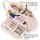 thumbnail image 2 of Big Capacity Pencil Case High Large Storage Pouch Marker Pen Case Simple Stationery Bag School College Office Organizer for Teens Girls-Pink, 2 of 4