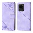 thumbnail image 2 of Compatible with Samsung Galaxy S20 Ultra 5G Classic Embossed PU Leather Case with Card Holder Shockproof Cover, 2 of 5