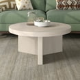 thumbnail image 2 of Evelyn&Zoe Holm 32" Wide Round Coffee Table, Alder White, 2 of 10