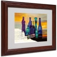thumbnail image 1 of Trademark Fine Art "Blue Sunset by Numbers" by Roderick Stevens, Wood Frame, 1 of 5