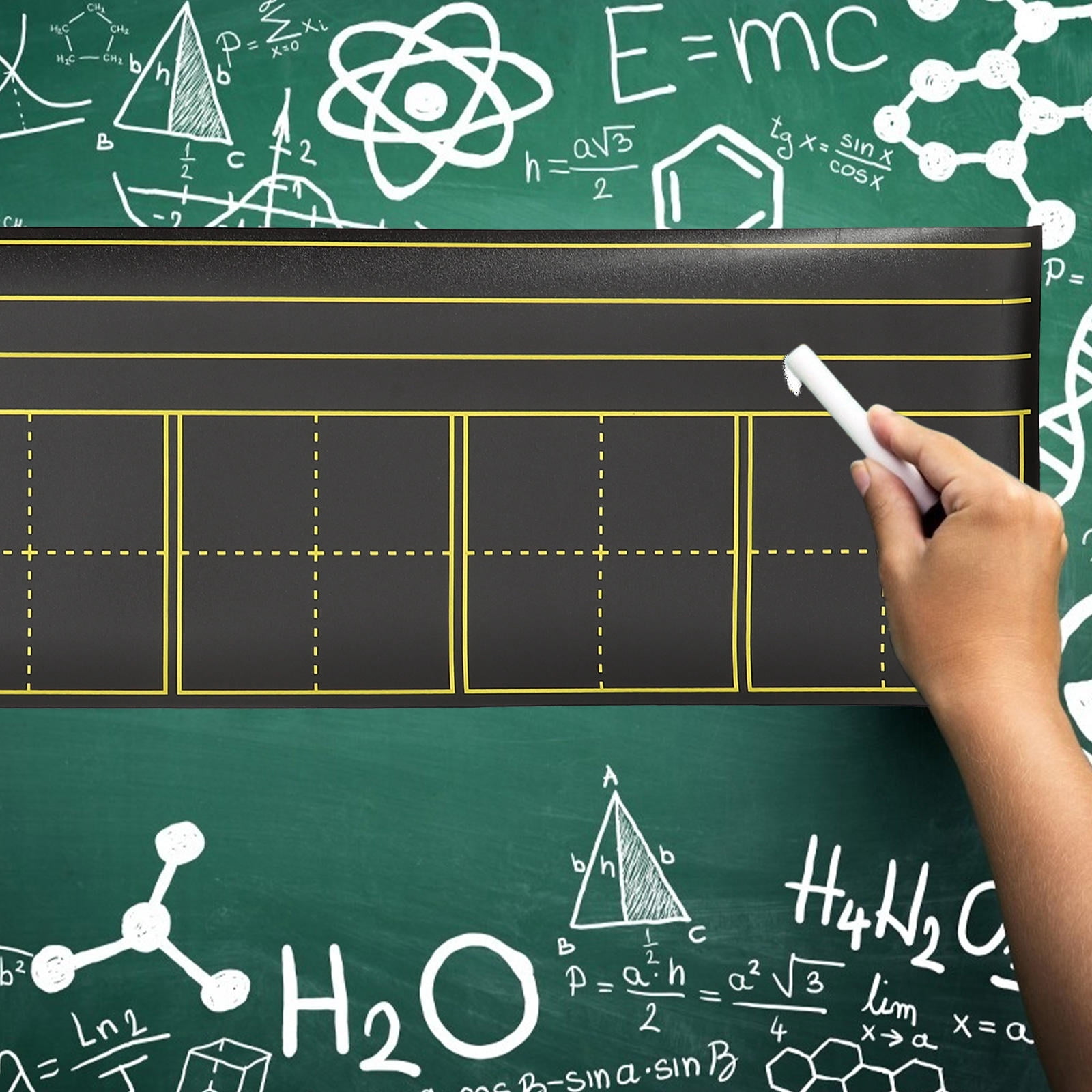 WRITWAA Portable Magnetic Chalkboard Dry Erase Board Black 1Pack Ideal for Teaching
