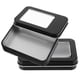 thumbnail image 1 of Houderco 2Ud Caja Metálica Portátil Color Negro Con Ventana Para Guardar Y Transportar Objetos, 1 of 8