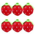 thumbnail image 4 of 6pcs Mini Strawberry Plush Toy for Kids 6cm Soft Stuffed Fruit Doll Cute Plush Ornaments for Baby Shower Birthday Party Favors, 4 of 6