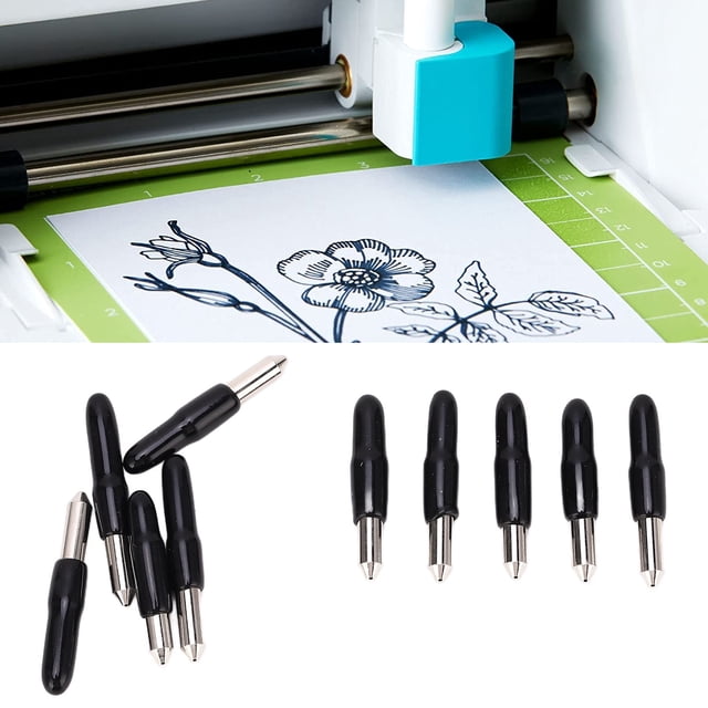 Cuchilla Plotter, Cuchilla de Cubo de Vinilo Acero de Acero Alta Dureza 60 10pcs Pequeño Con Caja de Almacenamiento para el Sello