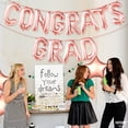 thumbnail image 5 of KatchOn, Rose Gold Congrats Grad Balloons - 16 Inch | Congrats Grad Balloon Banner For Graduation Decorations 2026 | Foil Balloon Banner For 2026 Graduation Party Decorations, 5 of 6