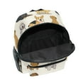 thumbnail image 6 of FORMRS School Backpack with Front Zippered Pocket 12" Student Travel Daypack, Beige Cartoon Dogs Pattern, 6 of 6