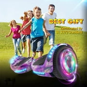 Hoverstar Flash Wheel Hover board 6.5 In. Bluetooth Speaker with LED Light Self Balancing Wheel Electric Scooter , Galaxy