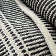 thumbnail image 3 of Dash & Albert Malta Handwoven Wool Rug, 2' x 3', Black/Ivory, 3 of 5