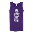 thumbnail image 2 of Marilyn Monroe Bandana Tattoo Pop Culture Mens Graphic Tank Top, Purple, 2XL, 2 of 3