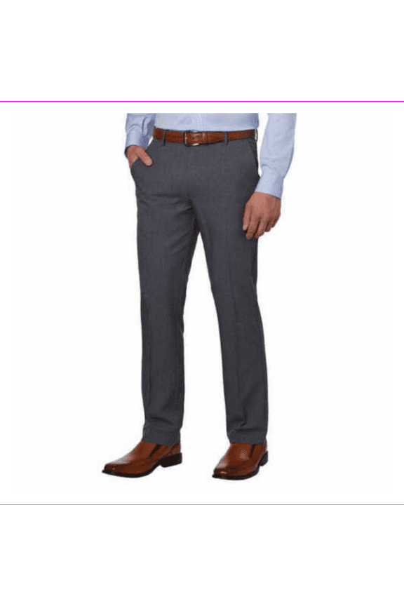 Men's Wrinkle Resistant ML75 Luxury Microfiber Ultimate Travel Pant 36x34/Grey