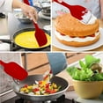 thumbnail image 4 of Spatula Set 6 Pack Silicone Heat Resistant Baking Cooking Mixing Scraper Brush 27.5x6cm Food Grade Easy Clean Dishwasher Safe Seamless Non Stick Kitchen Utensil, 4 of 5