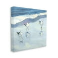 thumbnail image 3 of Stupell Industries Blue Abstract Sandpipers Painting Coastal Painting Gallery Wrapped Canvas Print Wall Art, 3 of 5