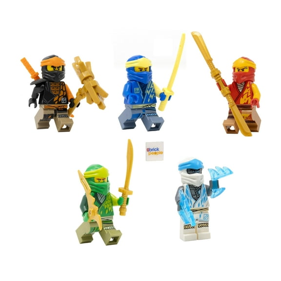 LEGO Ninjago Combo Set: 5 Core Ninja Minifgures (Jay, Cole, Zane, Lloyd and Kai)