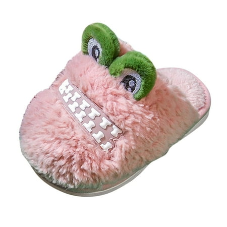 

XINSHIDE Shoes Autumn And Winter Cute Boys And Girls Slippers Flat Bottom Soft And Comfortable Warm Funny Cartoon Shape Casual Baby Shoes