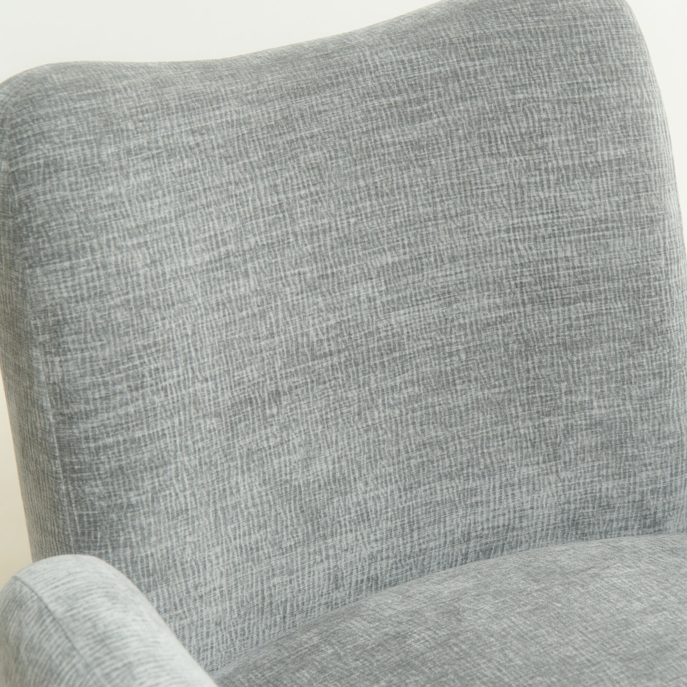 Noble House Gabryle 360° Swivel Accent Chair, Luxurious Chenille Upholstered Barrel Chair, Living Room, Dark Gray