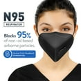 thumbnail image 6 of BNX N95 Black Respirator Face Mask, 50-Pack, Model H95B, 6 of 7