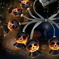 thumbnail image 6 of Matoen 10 LED Skull String Lights - 4.92ft Halloween String Lights for Outdoor and Indoor Decor - Halloween Lighting for Patio, House, Bedroom, Parlor, Halloween Party Decorations, 6 of 7