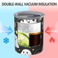 thumbnail image 2 of 12oz Coffee Tumblers Halloween Ghosts with Pumpkins and Stars Stainless Steel Vacuum Insulated Travel Tumbler Coffee Cups Mug with Lid and Straw with Cleaning Brush for Cold & Hot Drinks, 2 of 5