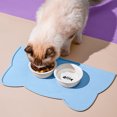 thumbnail image 4 of Estera de comida para perros y gatos, estera de silicona para comida y agua, estera de alimentación antideslizante impermeable para mascotas, 4 of 5