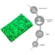 thumbnail image 4 of Cobija Manta Frazada Juana Gallo Diseño de Fantasmas Vortex Verde Ultra Suave y Ligera, 4 of 4