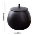 thumbnail image 2 of Food Storage Containers,Ceramic Sugar Bowl With Lid Ceramic Tea Coffee Sugar Canister For Coffee Bar Flour Sugar Canisters Sets For The Kitchen Coffee Jars With Lids Airtight Black 0.4, 2 of 2