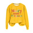thumbnail image 4 of EGNMCR Chandail en Molleton de Noël Col Rond Imprimé Ample Manches Longues Sans Capuche, 4 of 4