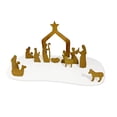 thumbnail image 5 of Nativity Scene Figurine Christmas Tabletop Ornament Iron Plastic Material for Home Office Cabinet Living Room Decor, 5 of 8