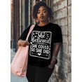 thumbnail image 2 of Women's T-Shirt She Believed She Could So Did Cute Short Sleeve Casual Tee Classic Crew Neck T Shirt for Women Black, 4XL, 2 of 7