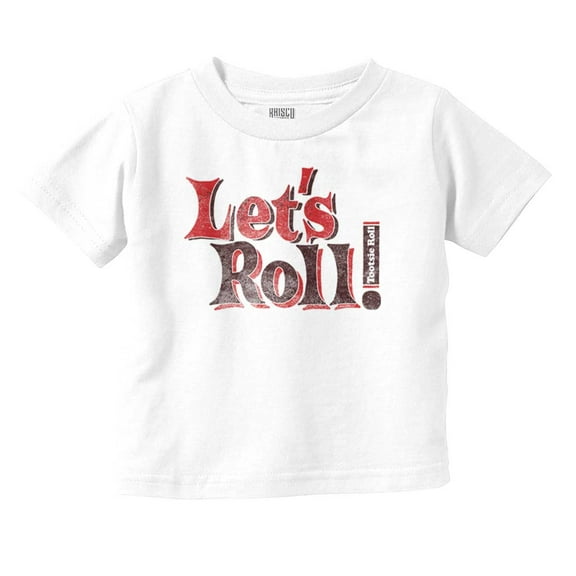 Let's Roll Cute Vintage Tootsie Candy Toddler Boy Girl T Shirt Infant Toddler Brisco Brands 18M