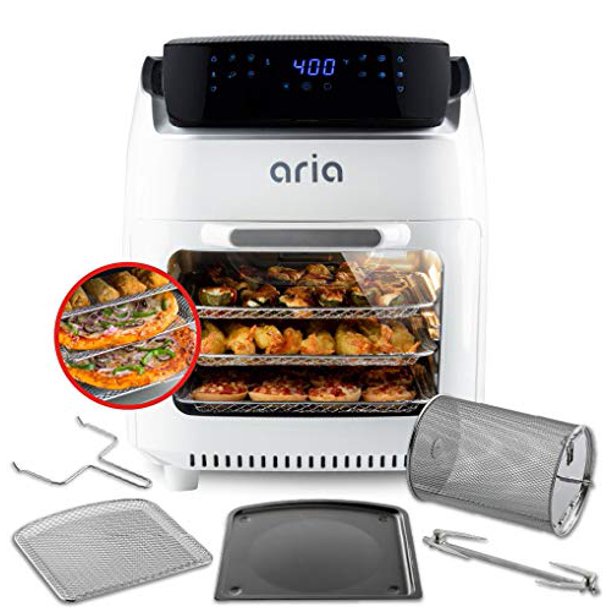 Aria Air Fryers 10Qt Air Fryer Oven with Dehydration, Presets, Premium