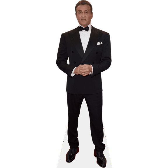 Sylvester Stallone (Suit) Mini Cardboard Cutout Standee