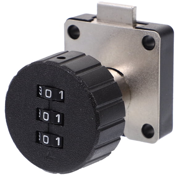 Miangastore wire combination lock Combination Lock Black Adults Gym Use 1Pack 1.57x1.57x1.18 in
