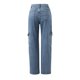 thumbnail image 5 of WILLBEST Jeans Mujer Pantalones Vaqueros Cargo Holgados de Cintura Alta para Mujer, Informales, Con Bolsillos, de Moda Urbana, de Corte Cómodo y Elásticos. 1030 Extra Grande, 5 of 8