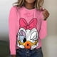 thumbnail image 1 of Disney Mickey Mouse Print Women's Long Sleeve Round Neck T-shirt Cartoon Four Seasons Top Women's T-shirt Y2k Graphic T-shirtS Gao Jinjia LED, 1 of 2