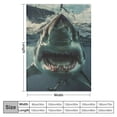 thumbnail image 4 of Shiartex Shark Throw Blanket Kids Boys Girls Blankets Printed Throw Fluffy Soft Cozy  Blanket for Couch Bed Sofa  60x80in, 4 of 6