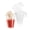 Clear, variant on Mini Serve 2 oz Clear Plastic Spiral Cup - 1 3/4" x 1 3/4" x 2 3/4" - 100 count box