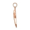 thumbnail image 2 of 14k Rose Gold Rose Polished Cross Pendant, 2 of 5