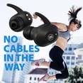thumbnail image 4 of Maxell Mini True Wireless Earfin Style Earbuds, Black, 4 of 5