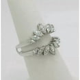 thumbnail image 2 of 2 CT Marquise Cut Lab-Created Diamond Enhancer Wedding Ring Guard Wrap 14k White Gold Plated, 2 of 2