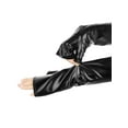 thumbnail image 4 of INSPIRE CHIC Women's Faux Leather Long Sleeve Fingerless Gloves Arm Warmers for Cosplay Fashion One Size Black, 4 of 6