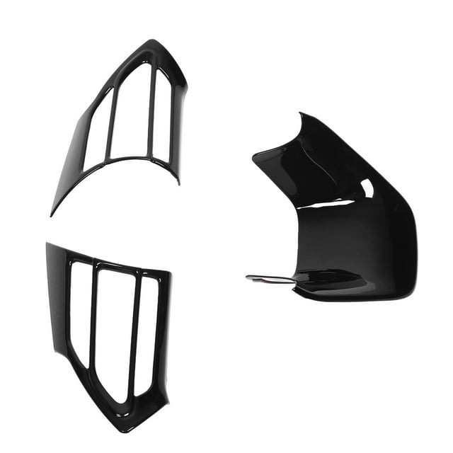 Car Steering Wheel Trim Frame, Exquisite Appearance Bright Black Steering Wheel Frame Trim For Vehicle