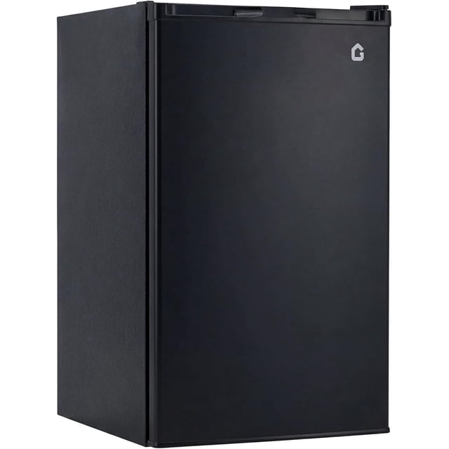 Mini-frigo de 4,5 Pi3 avec Congélateur, Faible Bruit 38 dB, Réfrigérateur Compact à Porte Réversible avec Thermostat Réglable, Écoénergétique pour Chambre, Bureau, Dortoir, Noir/argent/blanc