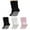 Black+White+Pink, variant on Slouch Socks with Grip, CaiDieNu 3 Pairs Pilate Socks, Non Slip Socks - Cotton Scrunch Grip Socks Pilates for Yoga Barre Workout & Fitness